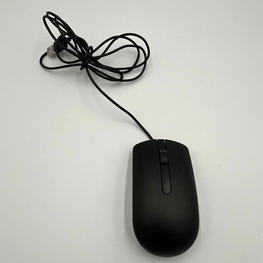 Dell Optical Mouse MS116t1 Unisex One Size Black Very Good USB Wired Office